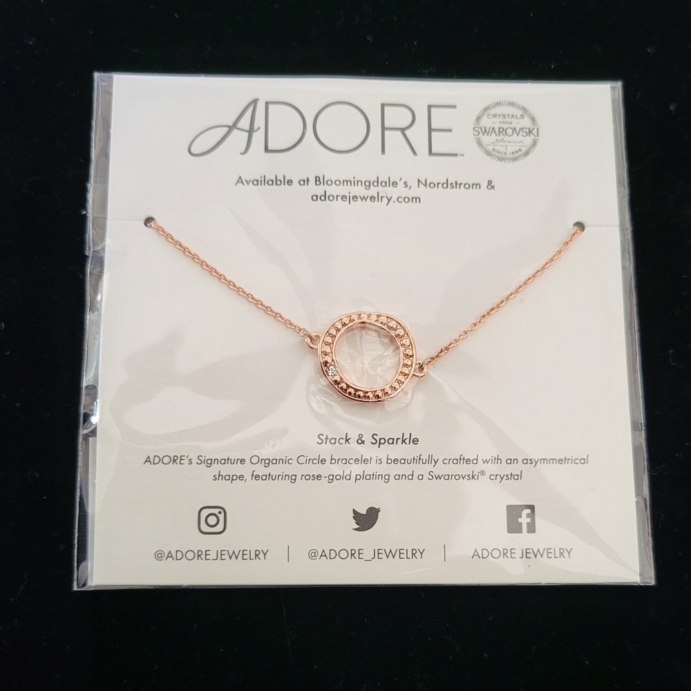 Adove,Rose gold circle bracelet